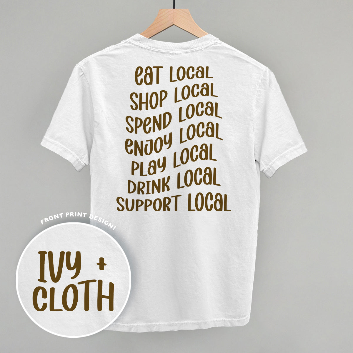Shop Local Phrases (Back Print)