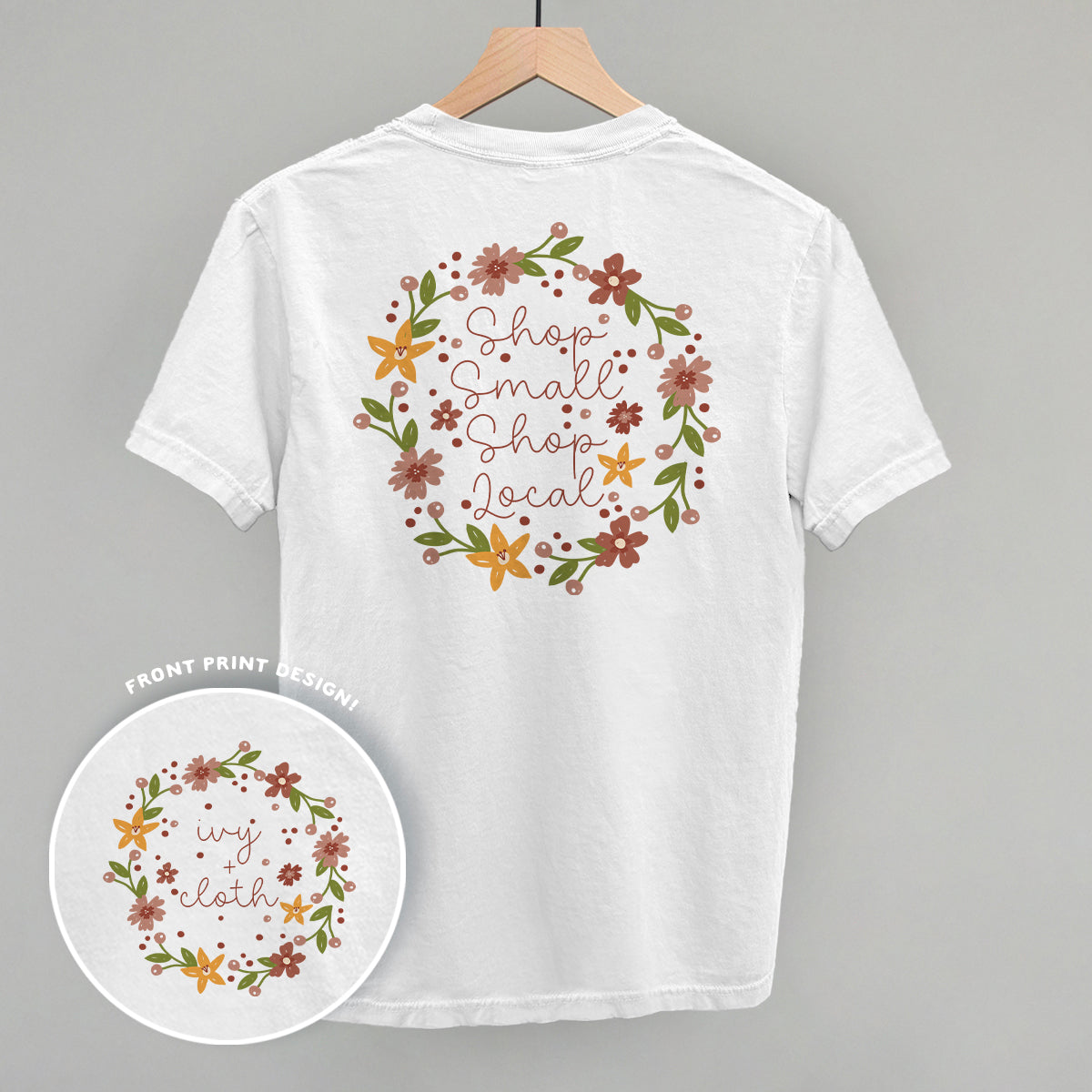 Shop Small Shop Local Back Print