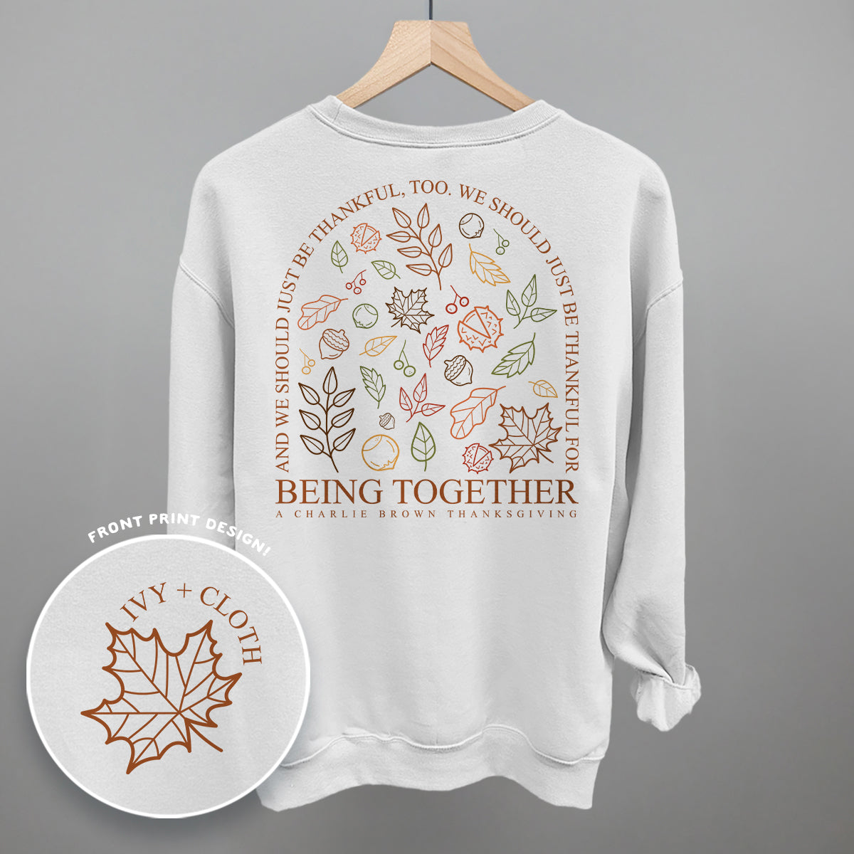 Thankful For Being Together (Back Print)