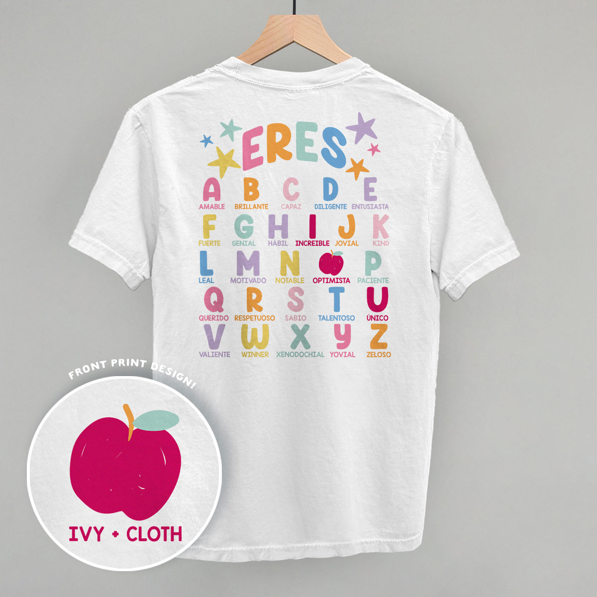 Eres (You Are) Alphabet Spanish (Back Print)