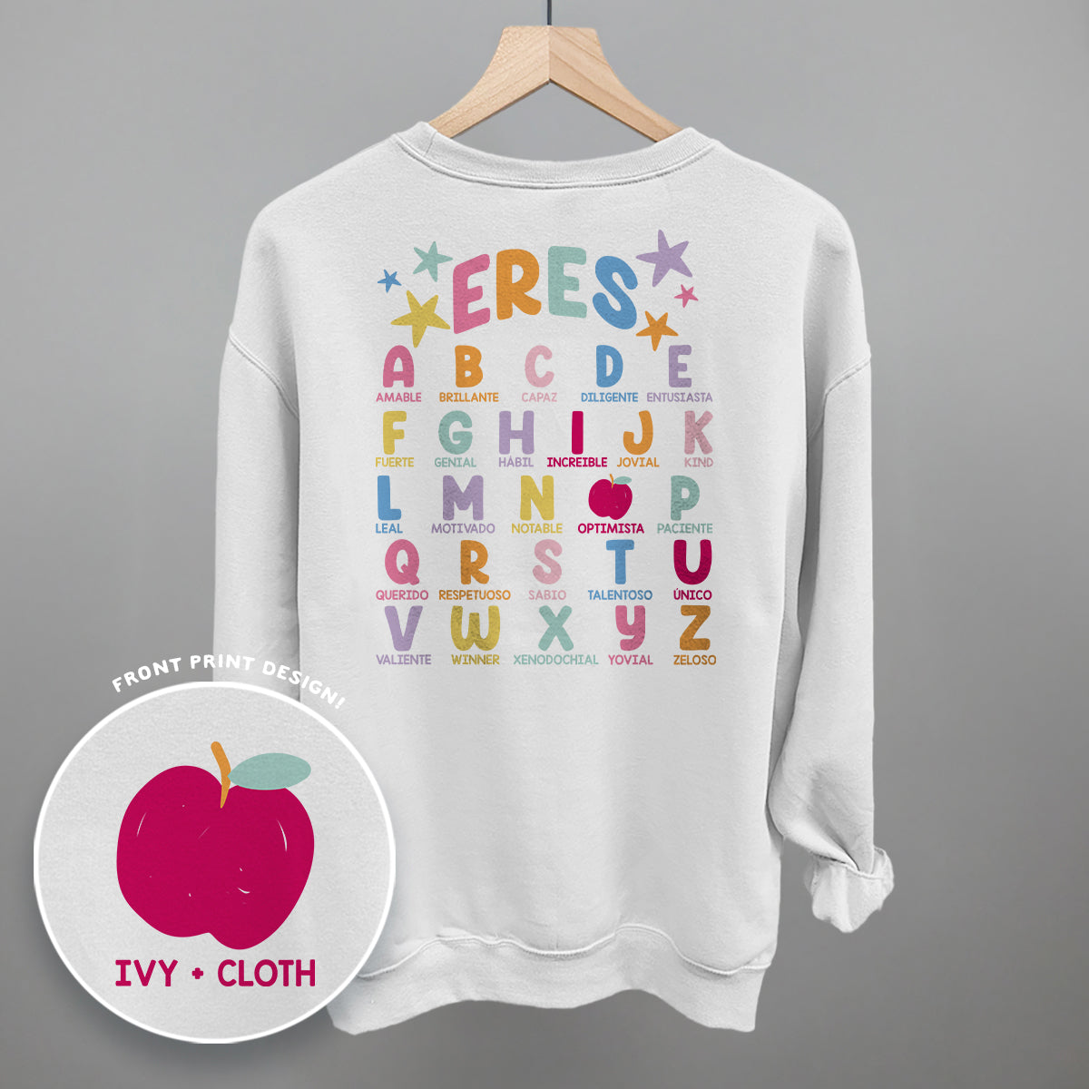 Eres (You Are) Alphabet Spanish (Back Print)