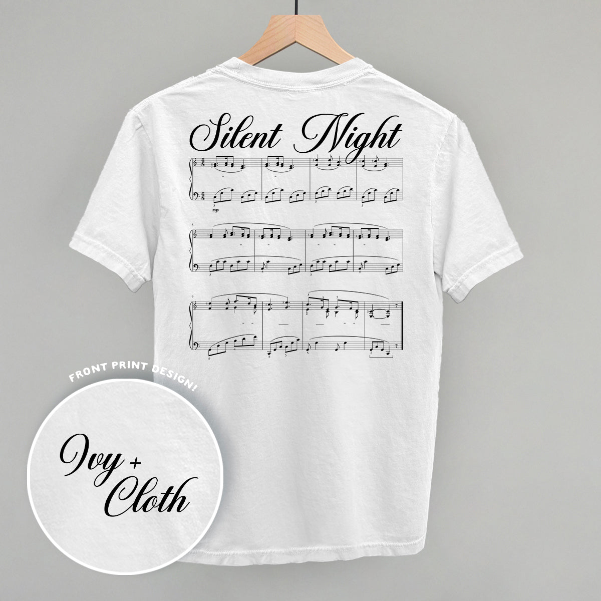 Silent Night Sheet Music (Back Print)