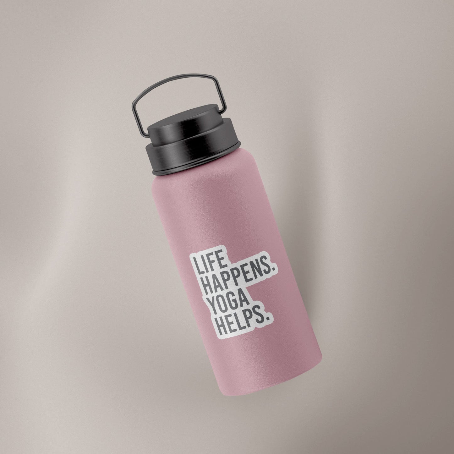 Life Happens Yoga Helps Decal