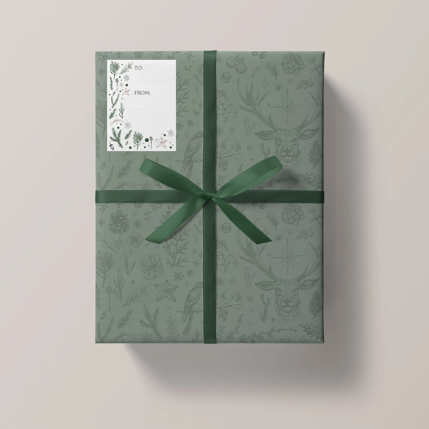 Holiday Pines Tags (Sticker Sheet)