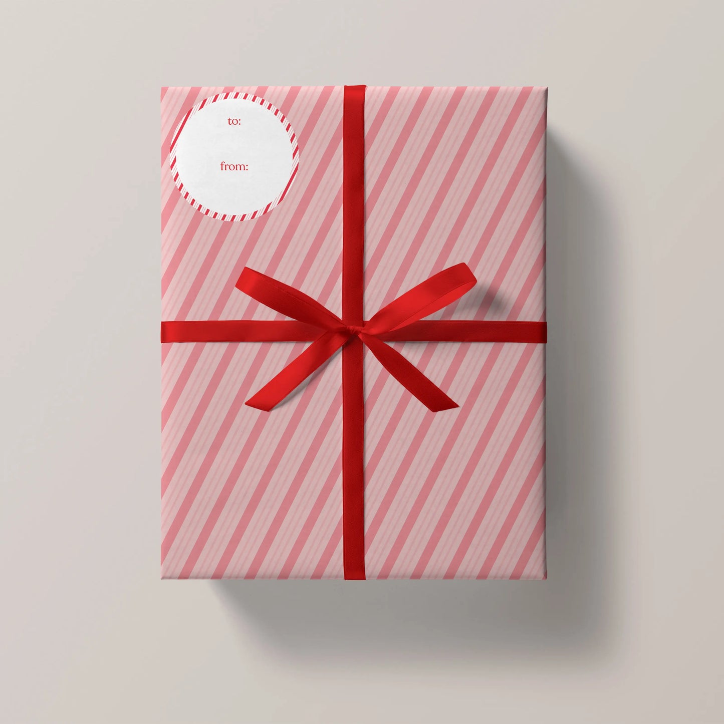 Peppermint Kisses Holiday Tags (Sticker Sheet)