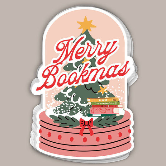 Merry Bookmas Snowglobe (Decal)