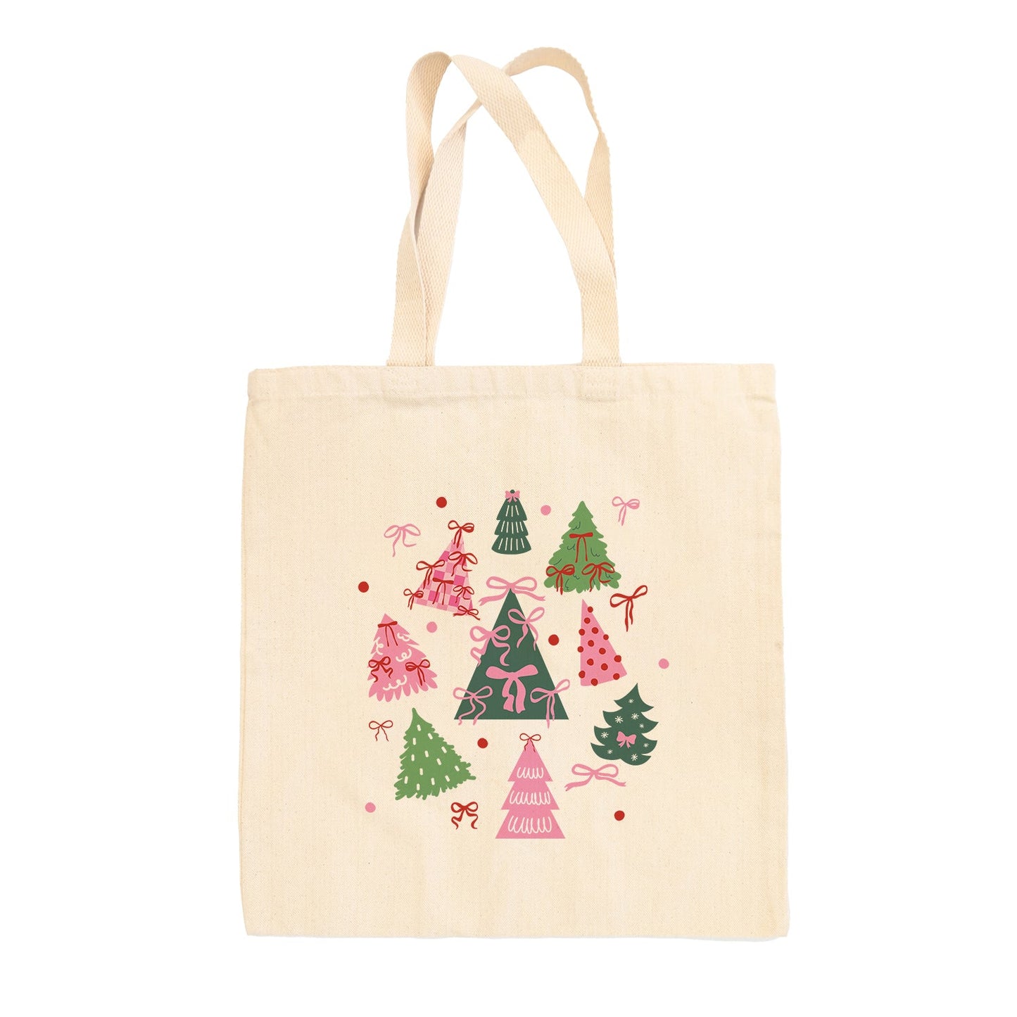 Bow Christmas Trees Tote Bag