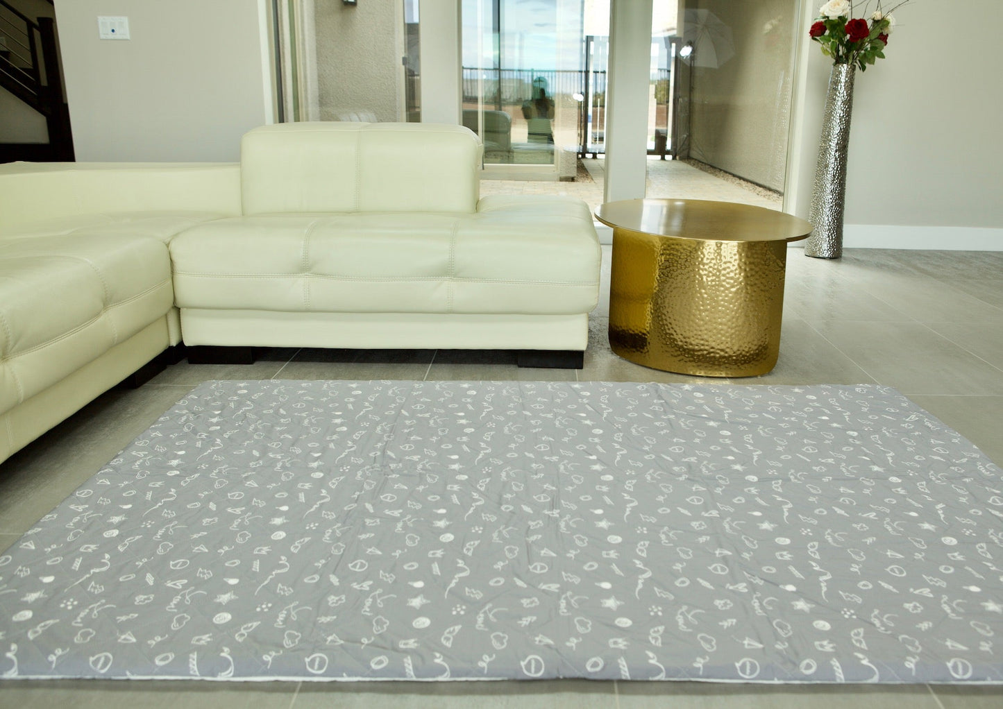 CorkiMat® COMFY - Love Gray Organic