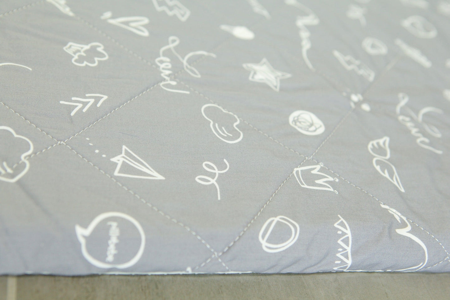 CorkiMat® COMFY - Love Gray Organic