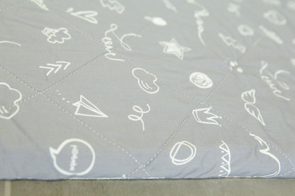 CorkiMat® COMFY - Love Gray Organic