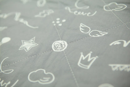 CorkiMat® COMFY - Love Gray Organic