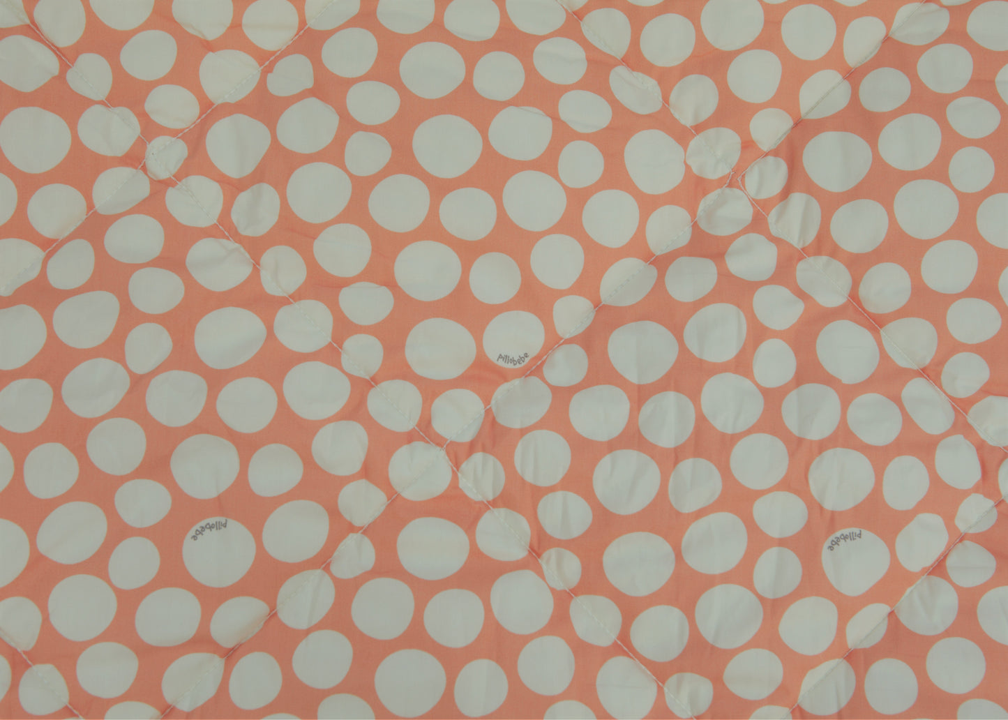 Organic Cotton Play Mat/Quilted Blanket - Safari Dream/Pink Pebbles Reversible
