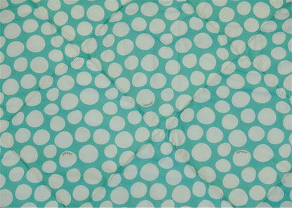 Organic Cotton Play Mat/Quilted Blanket - Forest Friends/Mint Pebbles Reversible