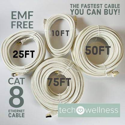 EMF - Free CAT 8 Ethernet Cables