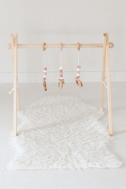 Classic Dusty Rose Baby Play Gym