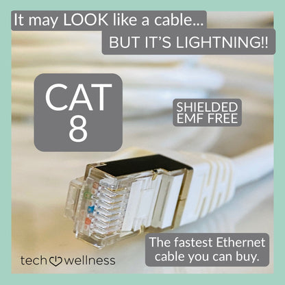 EMF - Free CAT 8 Ethernet Cables