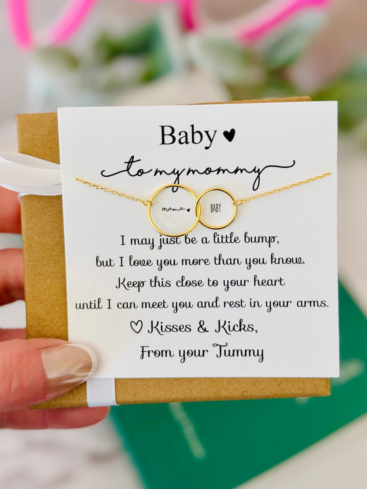 TOP SELLER! Non-Tarnish! New mom baby and me infinity necklace, Congratulations baby gift, pregnancy gift, baby shower & gender reveal gift! NON-Tarnish! 552 FIVE STAR REVIEWS!