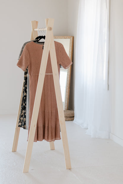 Large Wooden Clothing Rack