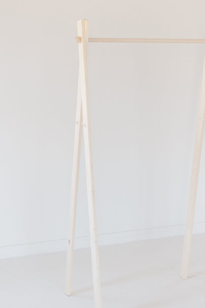 Large Wooden Clothing Rack