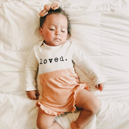 Baby loved. Organic Cotton Long-Sleeve Bodysuit