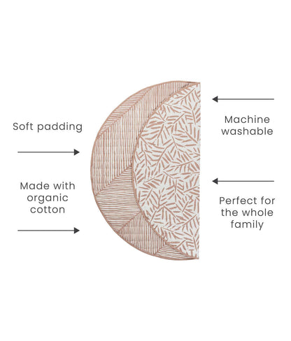 Snuggle Mat | Leaves - Sea Shell