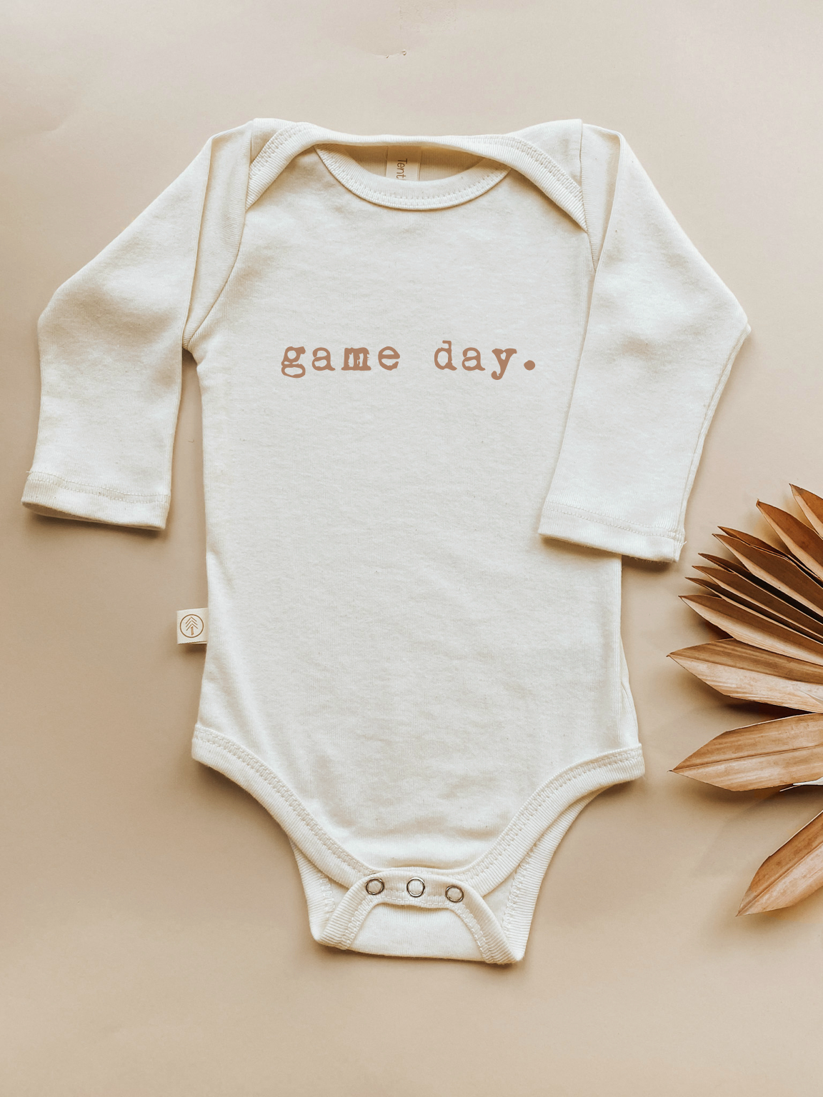 Baby Game Day Graphic Long Sleeve Organic Bodysuit