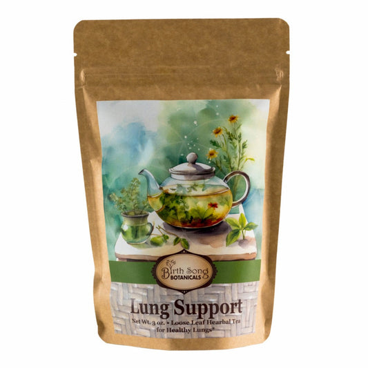 Lung Support Herbal Tea for Bronchial Wellness, Respiratory and Immune Support for Clear Breathing* 3 oz.