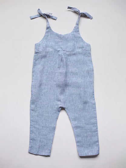 The Greta Overall - French Stripe