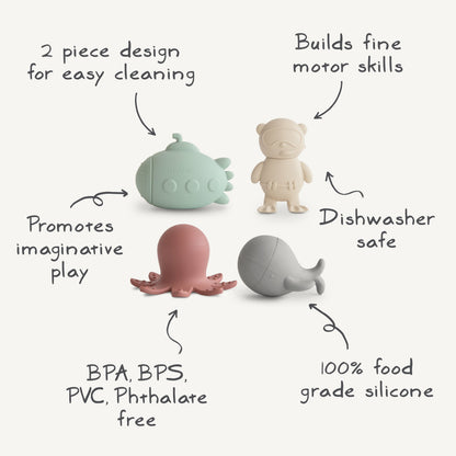 Vehicles Mold Free Bath Play Set