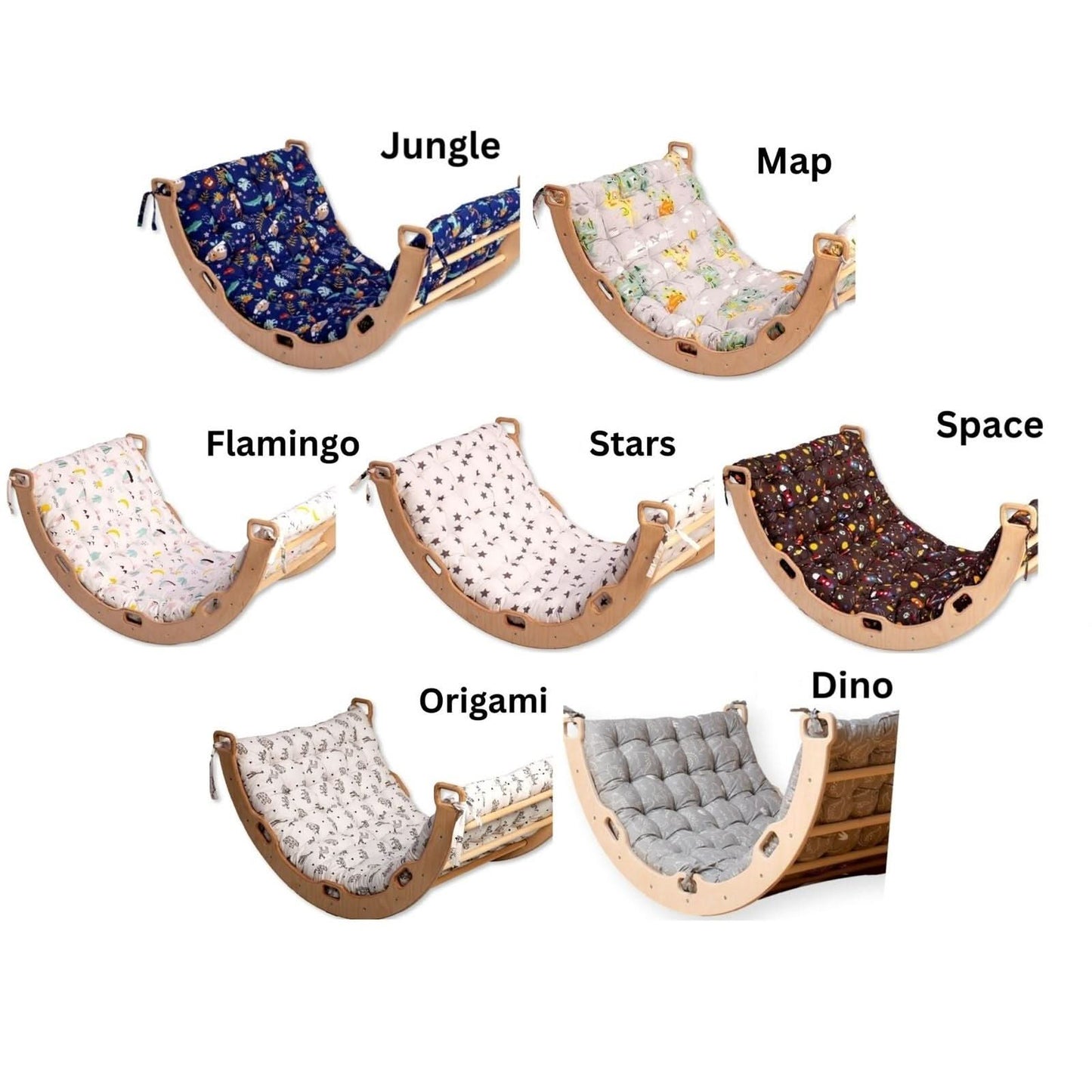 Montessori Indoor Playground | Pikler Triangle & Climbing Arch & 2in1 Ramp & Pillow