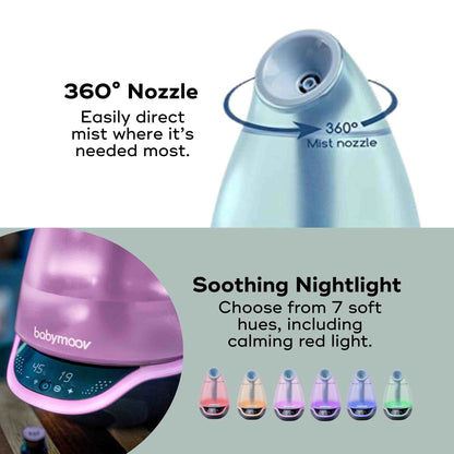Hygro Plus Humidifier 3-in-1 Baby Humidifier, Diffuser & Nightlight