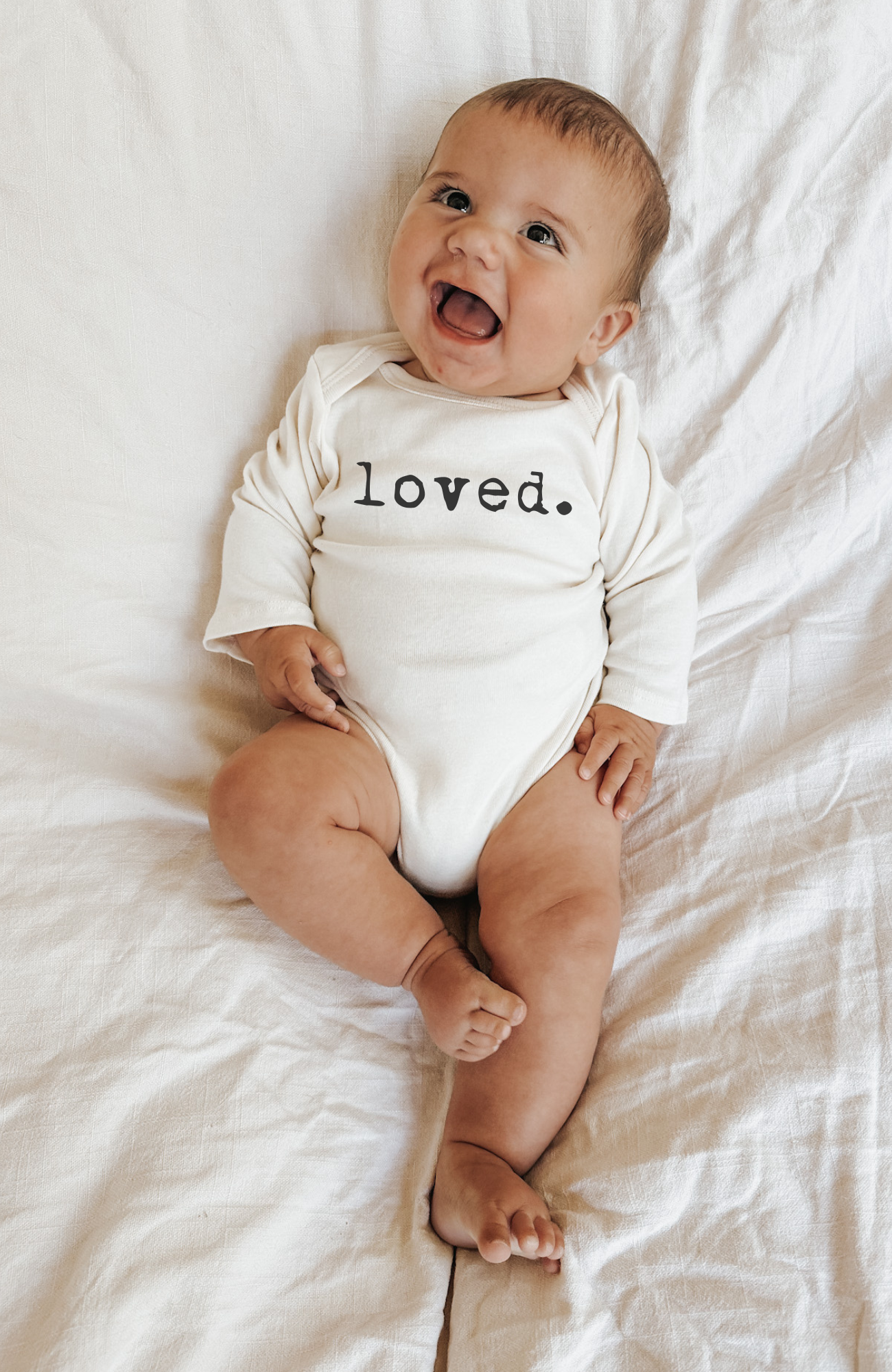 Baby loved. Organic Cotton Long-Sleeve Bodysuit