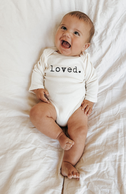 Baby loved. Organic Cotton Long-Sleeve Bodysuit