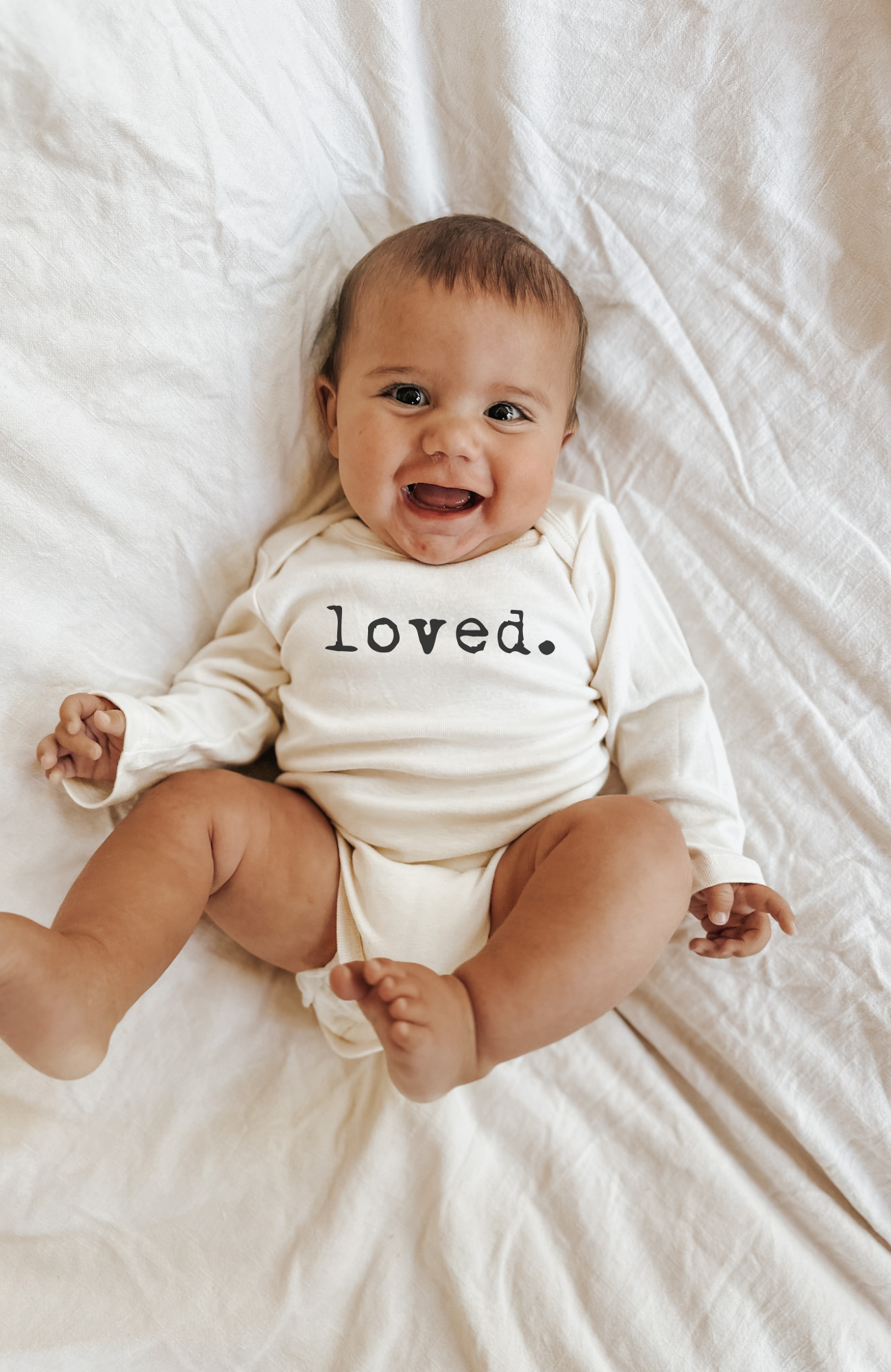 Baby loved. Organic Cotton Long-Sleeve Bodysuit