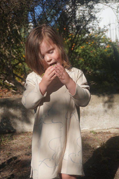 Organic Pima Cotton Kids Dress - Breeze