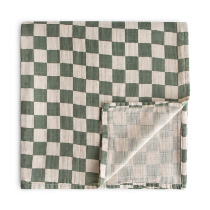 Organic Cotton Muslin Swaddle Blanket