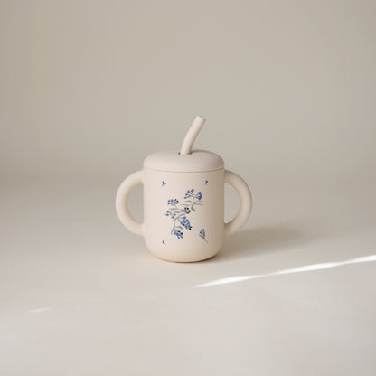 Silicone Training Cup + Straw