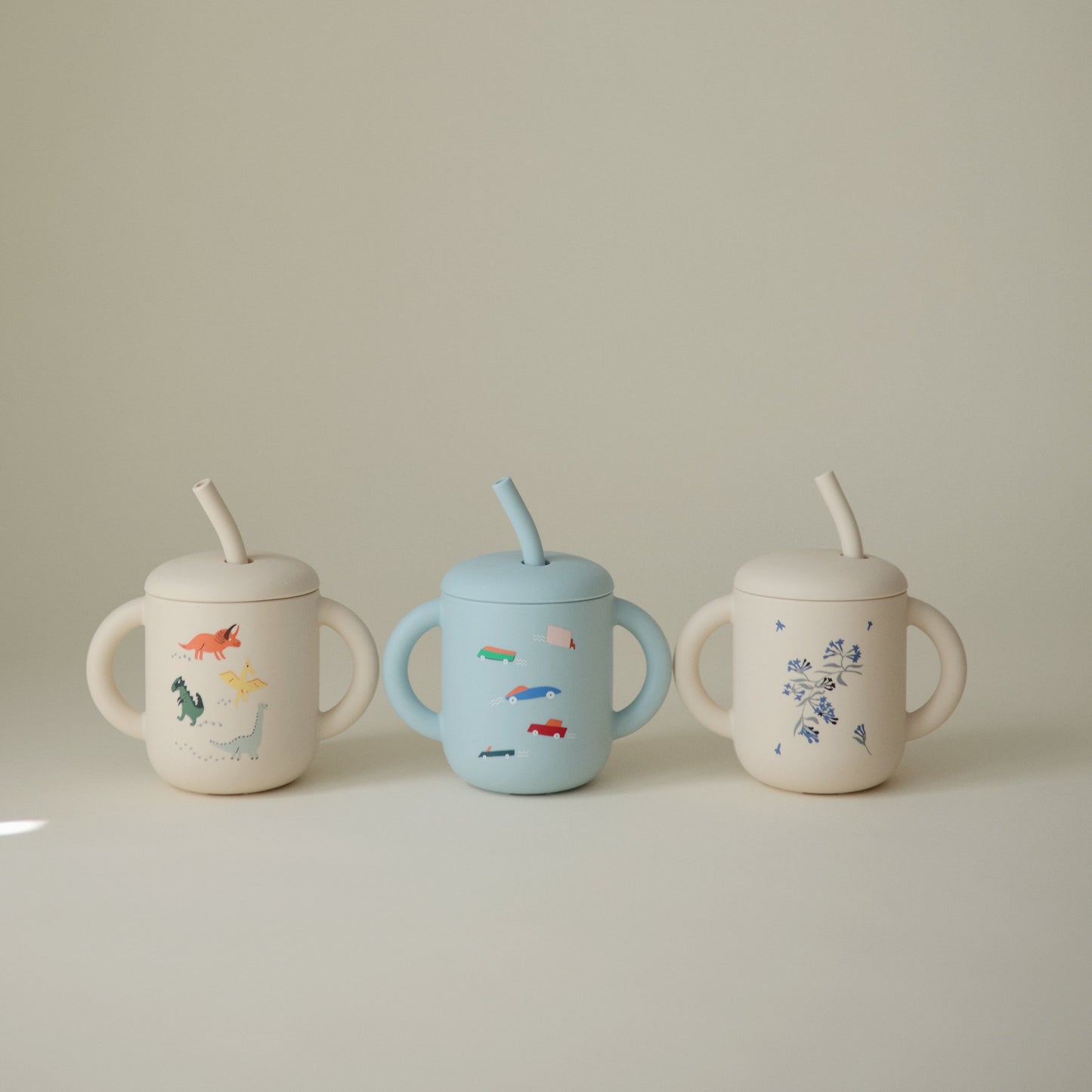 Silicone Training Cup + Straw