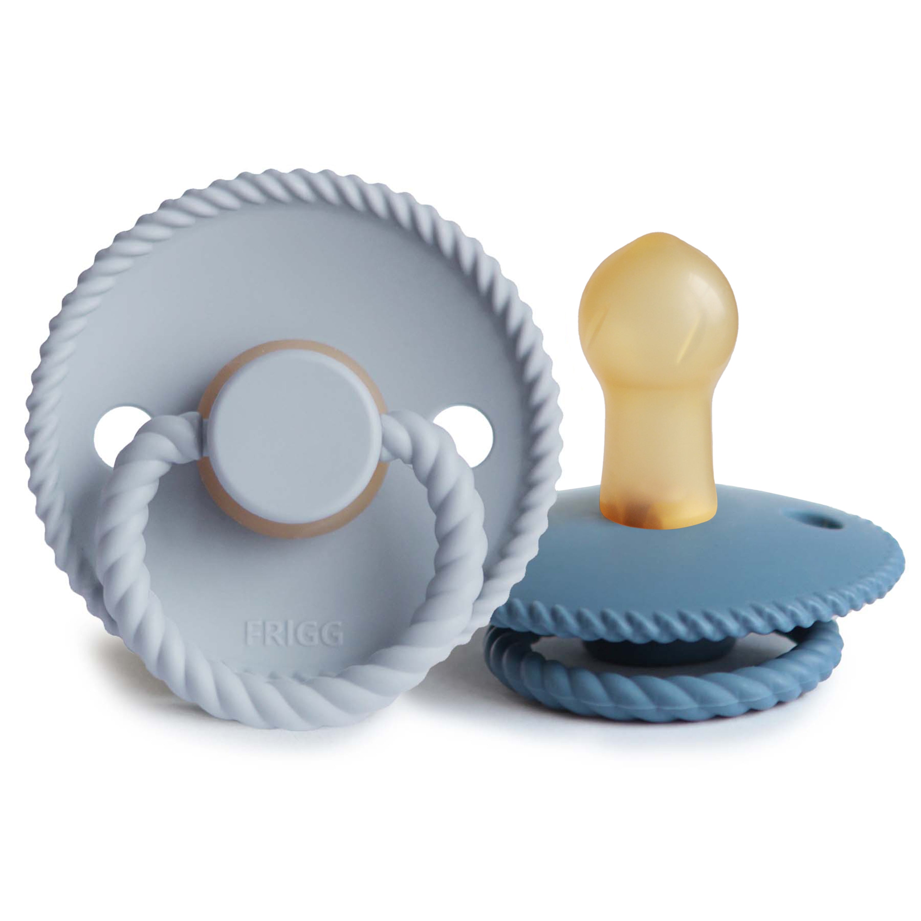 FRIGG Rope Natural Rubber Pacifier 2-Pack – Gentle Nursery Shop