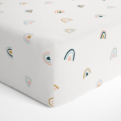 Organic Crib Sheet - Over The Rainbow