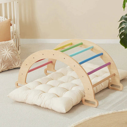 Tiny Land® 7-in-1 Rainbow Climbing Set with Play Pad