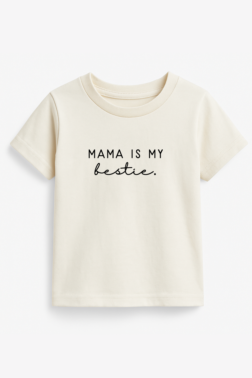 Mama Is My Bestie - Organic Cotton Kids Graphic Tee