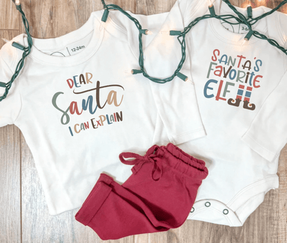 graphic bodysuit | santas favorite elf (long sleeve)
