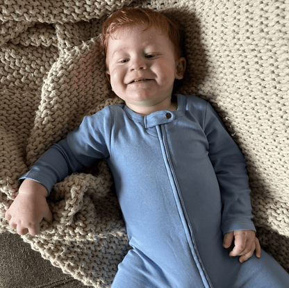 footie |  periwinkle blue