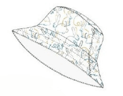 reversible bucket hat | bunnies