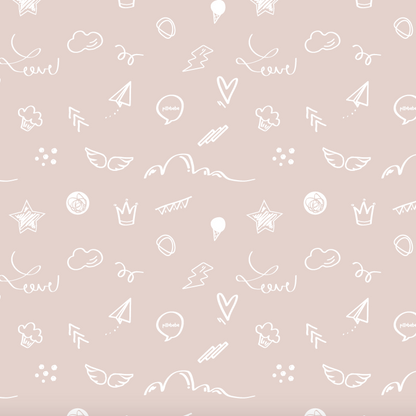 Organic Cotton Play Mat/Quilted Blanket - Solid Gray/Love Hazelnut Reversible