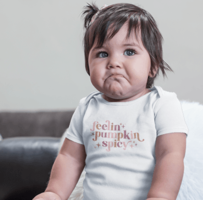 graphic bodysuit | pumpkin spicy