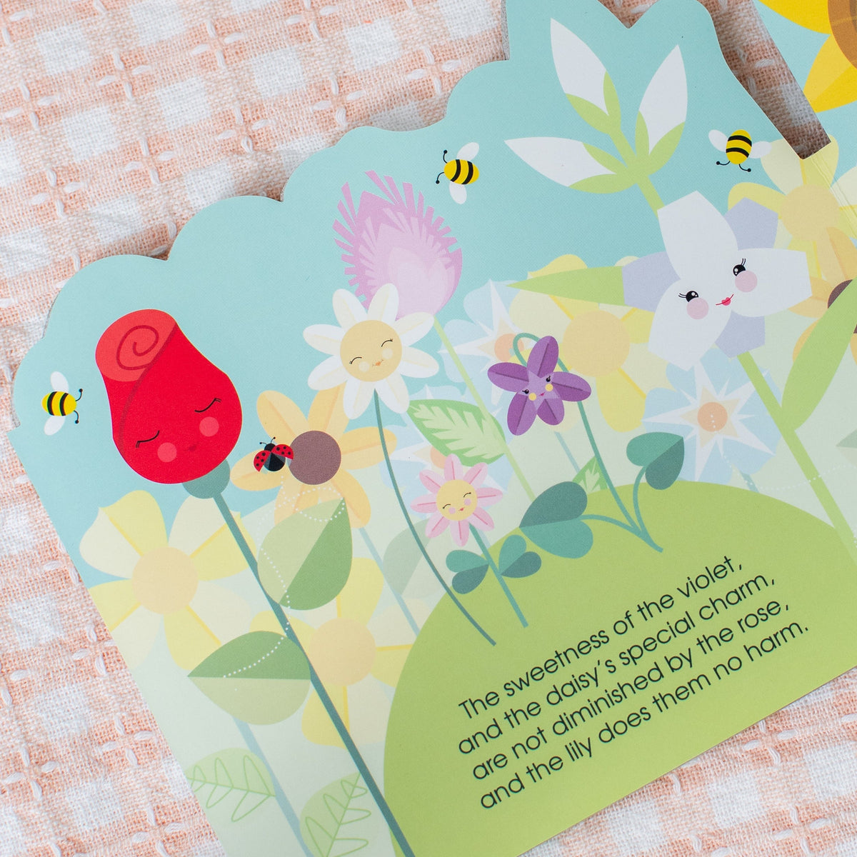The Little Flower - A Spring Stroll inspired by St. Therese of Lisieux shaped book