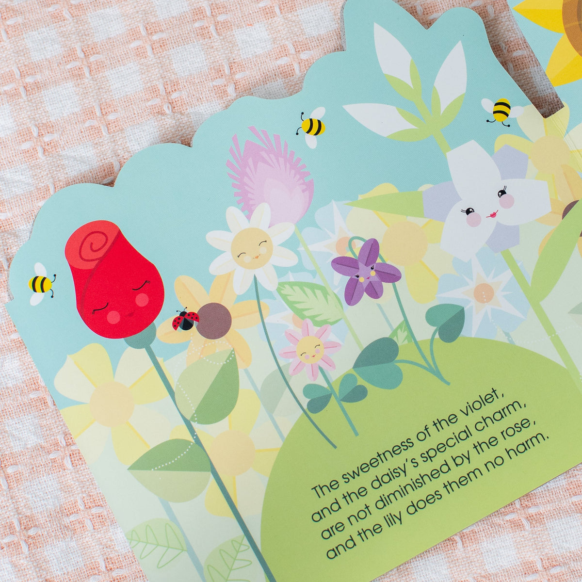 The Little Flower - A Spring Stroll inspired by St. Therese of Lisieux shaped book