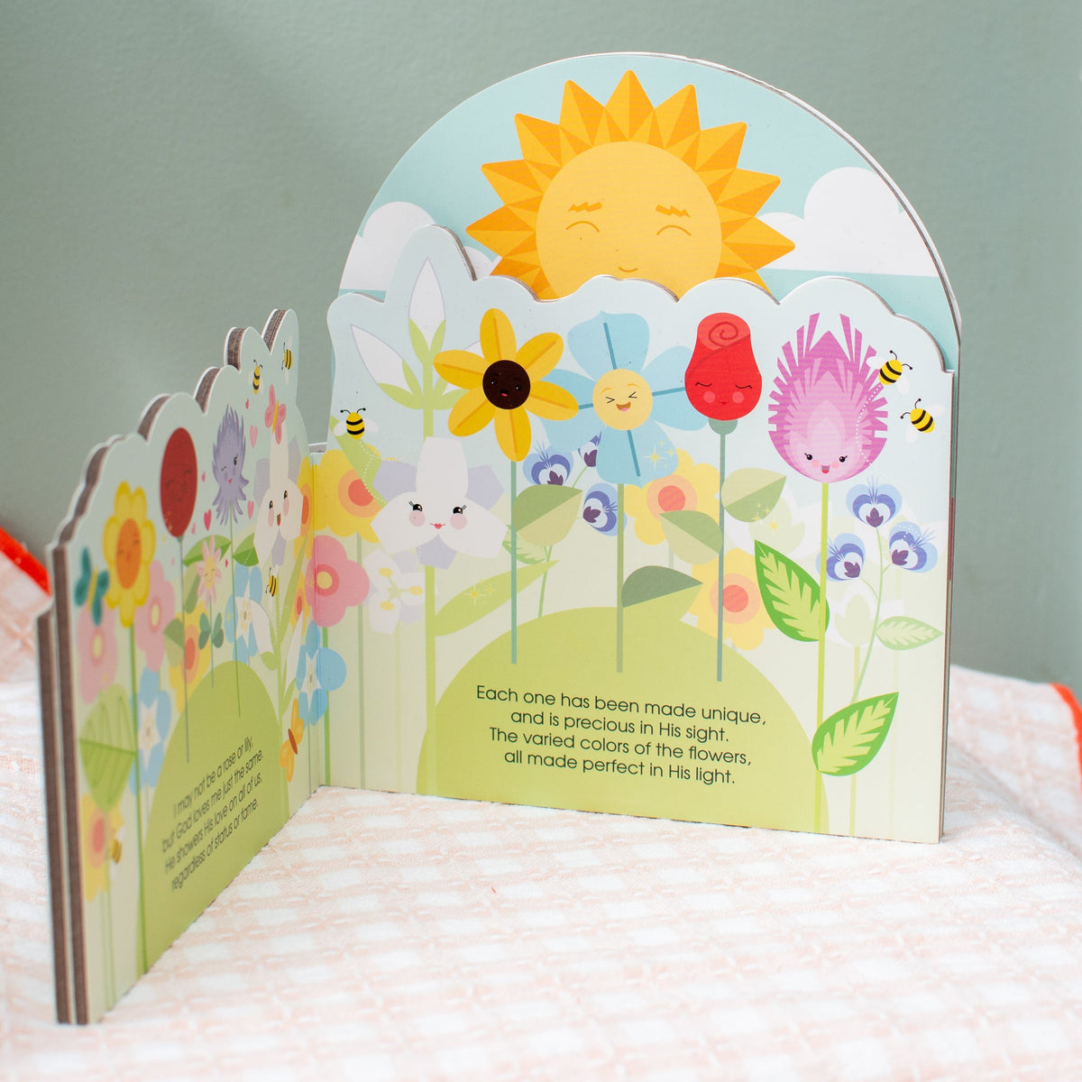 The Little Flower - A Spring Stroll inspired by St. Therese of Lisieux shaped book